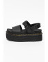 Dr. Martens Кожени сандали Voss с равна платформа - Pepit.bg