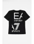 EA7 Памучна тениска с лого - Pepit.bg