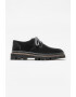 ELLE Велурени обувки Derby - Черен - Pepit.bg