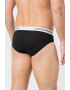 Emporio Armani Underwear Памучни слипове с лого - 3 чифта - Pepit.bg