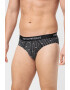 Emporio Armani Underwear Памучни слипове с лого - 3 чифта - Pepit.bg