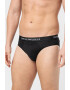 Emporio Armani Underwear Памучни слипове с лого - 3 чифта - Pepit.bg