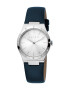 Esprit Иноксов часовник с кожена каишка - Pepit.bg