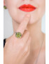 Fairytale Jewelry Иноксов пръстен с перидот - Pepit.bg
