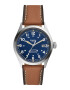 Fossil Часовник Defender с кожена каишка - Pepit.bg