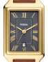 Fossil Часовник с кожена каишка - Pepit.bg