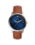 Fossil Часовник с кожена каишка - Pepit.bg
