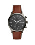 Fossil Часовник с кожена каишка - Pepit.bg