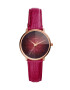 Fossil Часовник с кожена каишка - Pepit.bg
