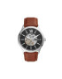 Fossil Часовник с кожена каишка - Pepit.bg
