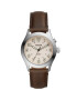 Fossil Часовник с кожена каишка - Pepit.bg