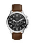 Fossil Часовник с кожена каишка - Pepit.bg