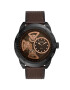 Fossil Часовник с кожена каишка - Pepit.bg