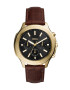 Fossil Часовник с кожена каишка - Pepit.bg