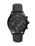Fossil Часовник с кожена каишка - Pepit.bg