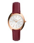 Fossil Часовник с кожена каишка - Pepit.bg