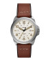 Fossil Часовник с кожена каишка - Pepit.bg