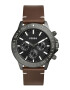 Fossil Часовник с кожена каишка - Pepit.bg