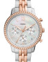 Fossil Двуцветен часовник с хронограф - Pepit.bg
