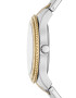 Fossil Иноксов часовник с двуцветен дизайн - Pepit.bg