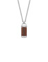 Fossil Колие с кожена висулка - Pepit.bg