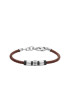 Fossil Кожена сплетена гривна - Pepit.bg