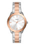 Fossil Кварцов часовник с двуцветен дизайн - Pepit.bg