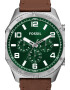 Fossil Кварцов часовник с кожена каишка - Pepit.bg