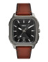 Fossil Кварцов часовник с кожена каишка - Pepit.bg