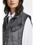 G-Star RAW Уголемен дънков елек с памук - Pepit.bg