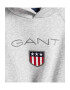 Gant Худи Shield с бродирано лого - Сив - Pepit.bg