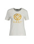 Gant Тениска Rope Icon с лого - Бял - Pepit.bg