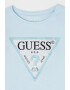 GUESS KIDS GUESS - Блуза с декоративни камъни и лого - Pepit.bg