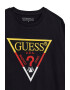 GUESS KIDS GUESS - Блуза с овално деколте и бродирано лого - Pepit.bg