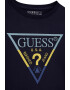 GUESS KIDS GUESS - Блуза с овално деколте и бродирано лого - Pepit.bg