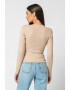 GUESS JEANS Блуза с рипс - Pepit.bg