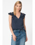 GUESS JEANS Блуза с шпиц - Pepit.bg
