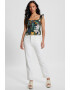 GUESS JEANS Блуза тип пеплум с лен - Pepit.bg