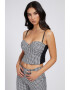 GUESS JEANS Кариран корсет тип балконет - Pepit.bg