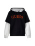 GUESS JEANS Худи с лого и контрастни ръкави - Pepit.bg