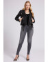 GUESS JEANS Кожено яке с цип - Pepit.bg