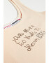 GUESS JEANS Къс топ с надпис - Pepit.bg