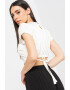 GUESS JEANS Къса тениска с връзка - Pepit.bg