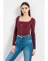 GUESS JEANS Къса блуза тип корсет - Pepit.bg