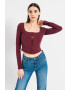 GUESS JEANS Къса блуза тип корсет - Pepit.bg
