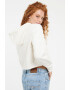 GUESS JEANS Късо худи с принт - Pepit.bg