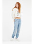 GUESS JEANS Късо худи с принт - Pepit.bg