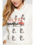 GUESS JEANS Късо худи с принт - Pepit.bg
