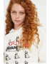 GUESS JEANS Късо худи с принт - Pepit.bg