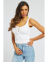 GUESS JEANS Рипсен топ - Pepit.bg